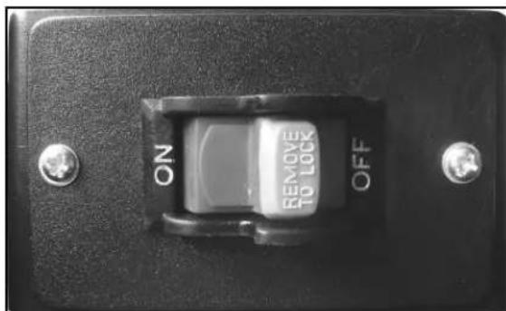 NO REMOVE TO LOCK OFF