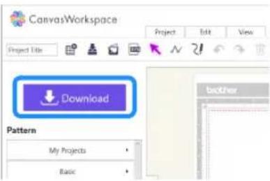 CanvasWorkspace Project Edit View Project Info Download Pattern My Projects Basic