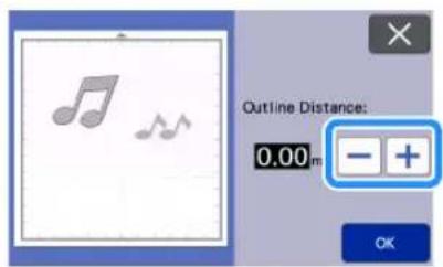 Outline Distance: 0.00 m - +
