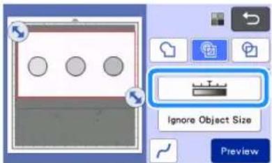 Ignore Object Size Preview