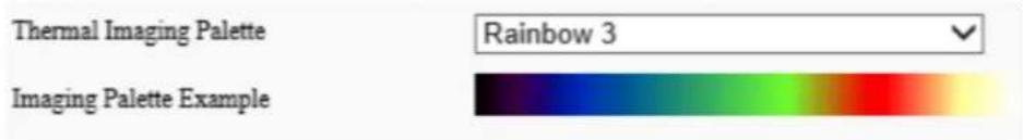 Thermal Imaging Palette Rainbow 3 Imaging Palette Example