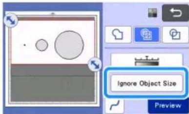 Ignore Object Size Preview