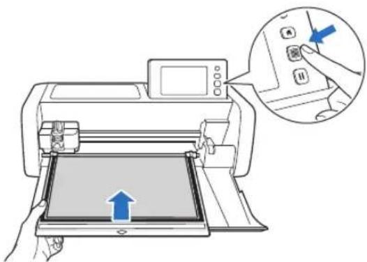 BROTHER ScanNCut SDX2240D - While holding the mat level and lightly - 2