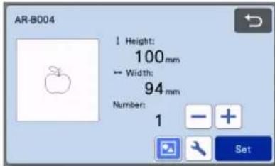 AR-B004 1 Height: 100 mm ← Width: 94 mm Number: 1 - + Set