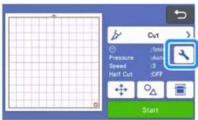 Cut Pressure :1mm Speed :Auto Half Cut :3 Start