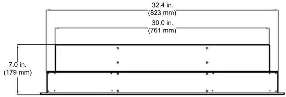 32.4 in. (823 mm) 30.0 in. (761 mm) 7.0 in. (179 mm)