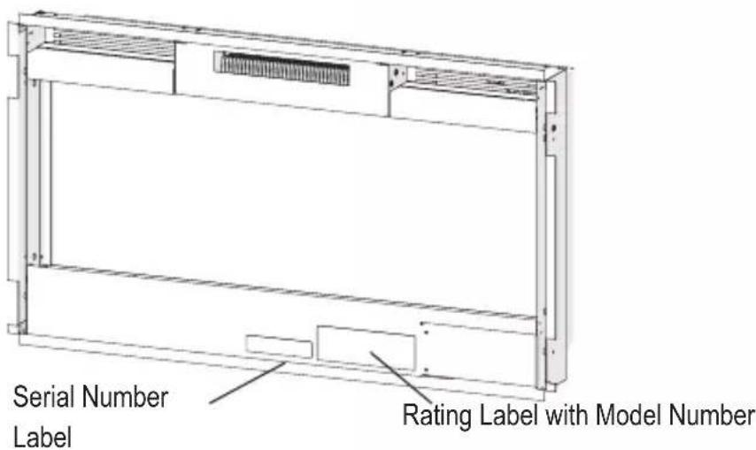 Serial Number Label Rating Label with Model Number