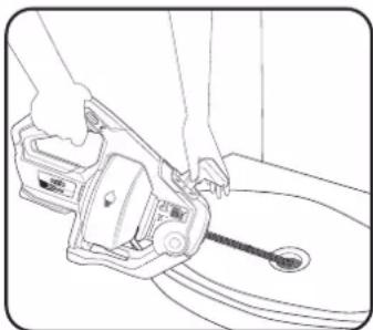 Ozito PXDCS-018 - Applying the Drain Cleaner - 4
