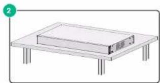 Hikvision DS-3E-PWR150D-H - Mounting the switch on a workbench - 2