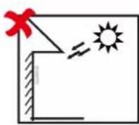 Hikvision DS-K1T320MX - Avoid backlight, direct and indirect sunlight - 1