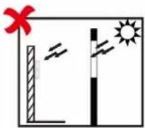 Hikvision DS-K1T320MX - Avoid backlight, direct and indirect sunlight - 3