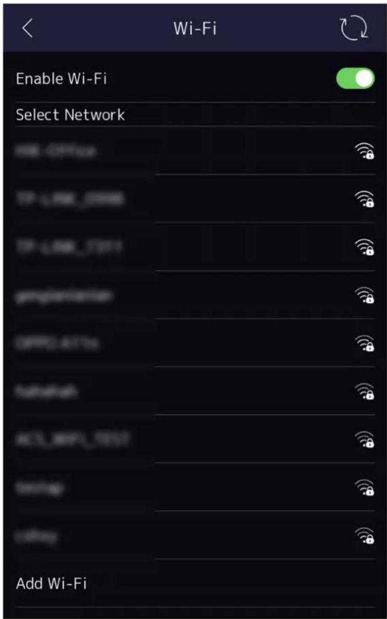 Wi-Fi Enable Wi-Fi Select Network Wi-Fi TF LOW, 2000 TF LOW, 7011 programm OPD ATA NORUP ATL INF, TEST TCP/IP Add Wi-Fi