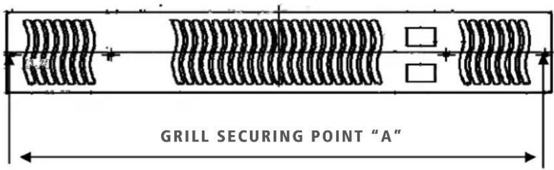 GRILL SECURING POINT "A"