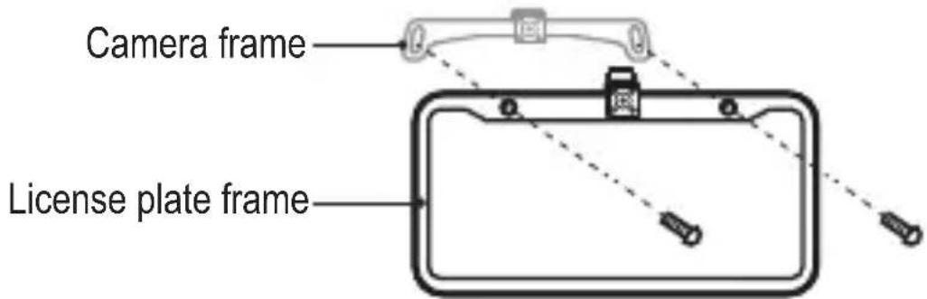 Camera frame License plate frame