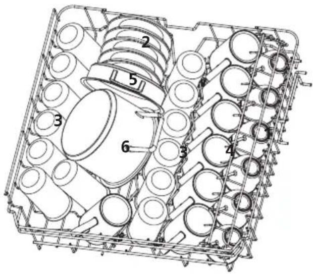 Technical diagram of a mechanical assembly with numbered components, likely a valve or housing component.