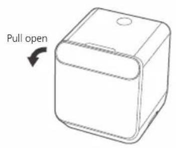 Pull open.