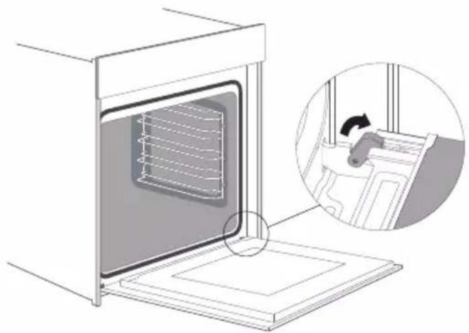 Cookology TOF600SS - Removing the appliance door - 1