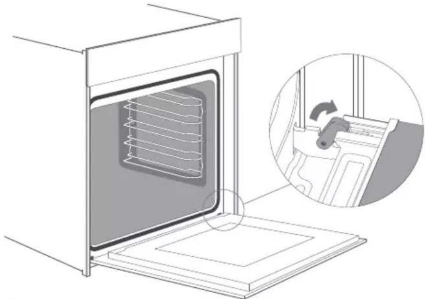 Cookology TOF600SS - Fitting the appliance door - 1