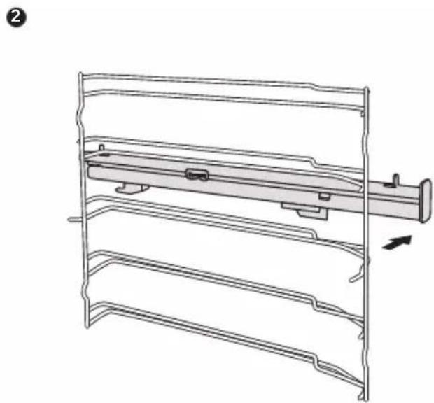 Cookology TOF620SS - Remove the telescopic runners ( take the left side for example same for right side) - 2