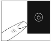 Cookology TCH601 - Switching the hob top on - 1