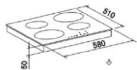 Cookology TCH601 - Assembly of ceramic hob : - 1