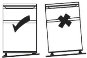 Two labeled containers with checkmarks and a cross symbol, likely indicating inspection or rejection status.