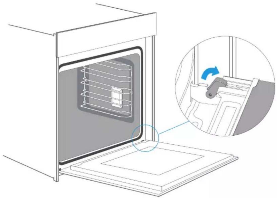 Cookology TOF650SS - Removing the appliance door - 1