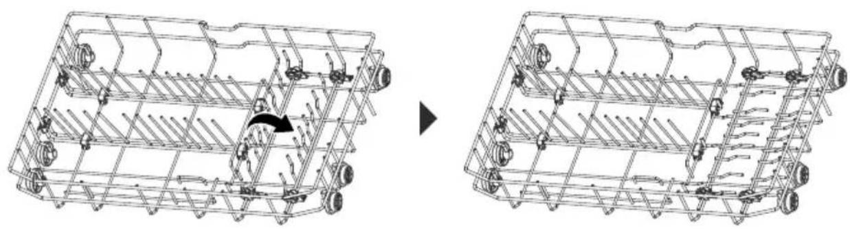 Cookology CMDW5WH - Folding down the pins - 1