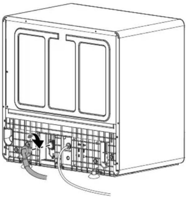 Cookology CMDW5WH - Connect the inlet pipe to the dishwasher - 1