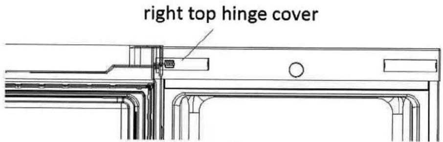 right top hinge cover