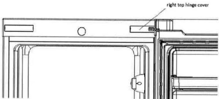 right top hinge cover