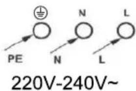 PE N L 220V-240V~