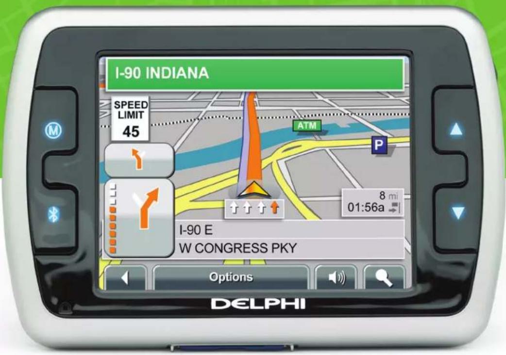 I-90 INDIANA SPEED LIMIT 45 ATM P 8 mi 01:56a I-90 E W CONGRESS PKY Options DELPHI