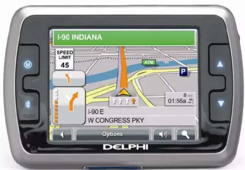 I-90 INDIANA SPEED LIMIT 45 ATM P 8 mi 01:56a I-90 E W CONGRESS PKY Options DELPHI