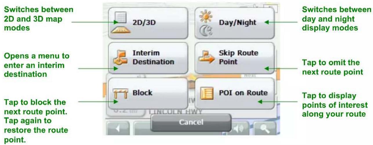 Delphi NAV300 - Map Functions in Navigation Mode - 1