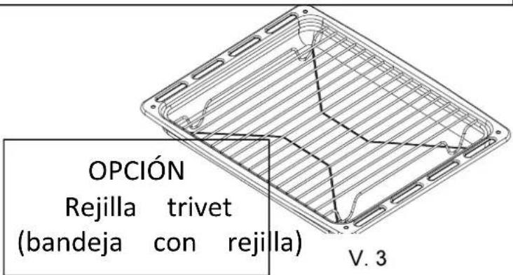 OPCIÓN Rejilla trivet (bandeja con rejilla) V. 3