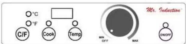 °C °F C/F Cook Temp Mr. Induction MIN OFF MAX ON/OFF