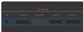 Local File Play Use IP address Demise Name Local File Play count