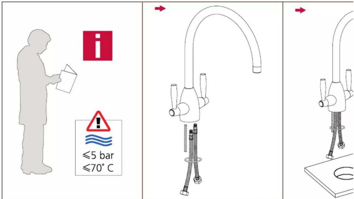 i ≤5 bar ≤70°C