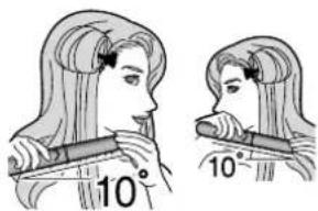 10° 10°