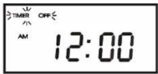 TIMER OFF AM 12:00