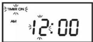 TIMER ON AM 12:00