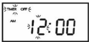 TIMER OFF AM 12:00