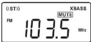 ((ST)) FM 103.5 XBASS MUTE MHz