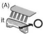 PANASONIC ES-ST37 - ▶ Cleaning with the short brush - 1