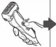 PANASONIC ES-ST37 - Press the power switch to select the desired shaving mode. - 1