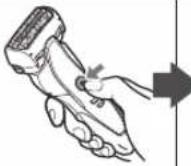 PANASONIC ES-ST37 - Press the power switch to select the desired shaving mode. - 2