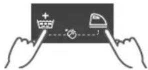 Illustration showing hands holding a card with icons for a crown, plus sign, and a small icon, indicating card usage or payment.