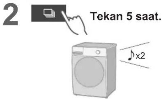 2 Tekan 5 saat. x2