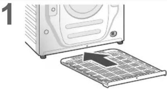 PANASONIC NA-V90FX2 - Pemasangan penutup bawah - 1